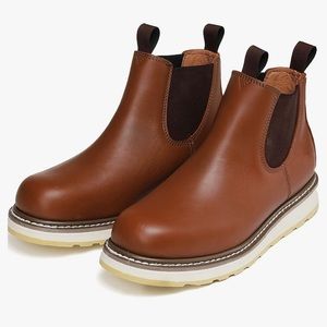 DieHard Men's Chelsea Double Gore Pull-On Soft Toe Work Boots-Brown 84985, (9.5)